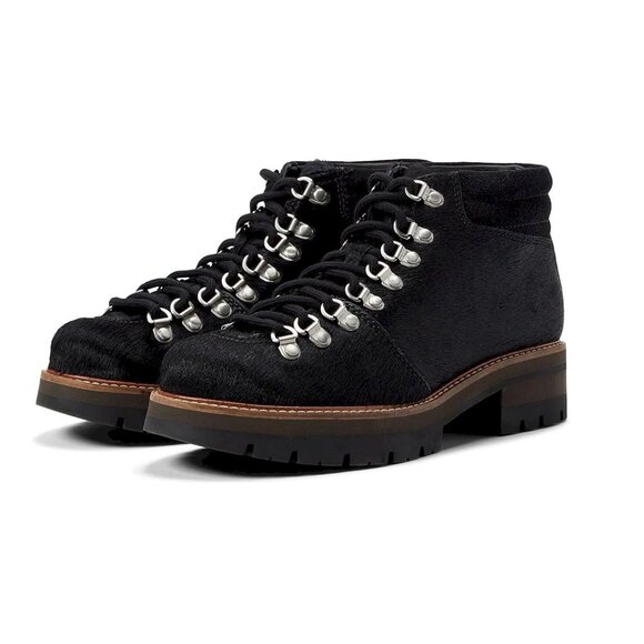 Clarks Orianna Alpine Black Faux Fur Boots Booties Womens Size 7M New in Box - Picture 1 of 8